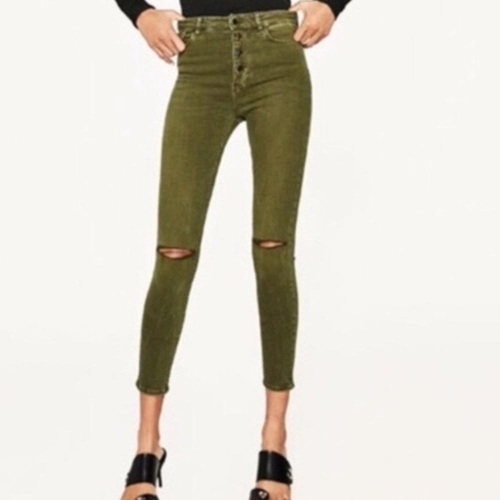 Zara skinny high waisted jeans